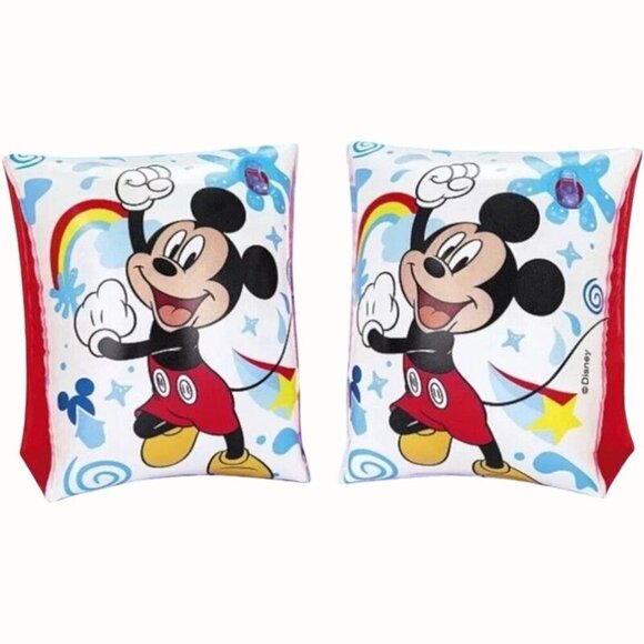 Disney Other - Disney Junior Mickey Mouse Kids Inflatable Arm Floaties Ages 3-6 Swimming NEW